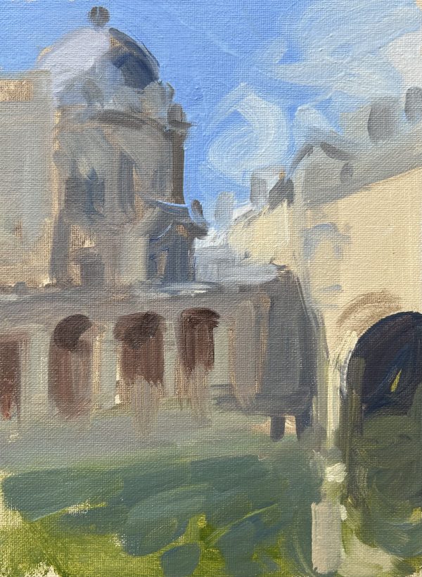 Pulteney Weir, oil sketch