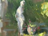 Garden Statues in Morning Sun