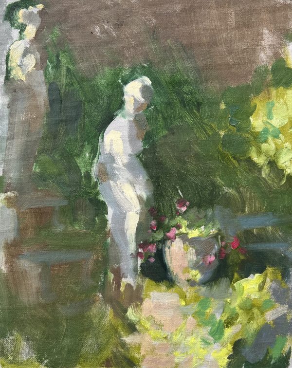 Garden Statues in Morning Sun
