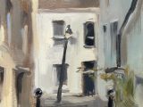 Trim Street, oil sketch
