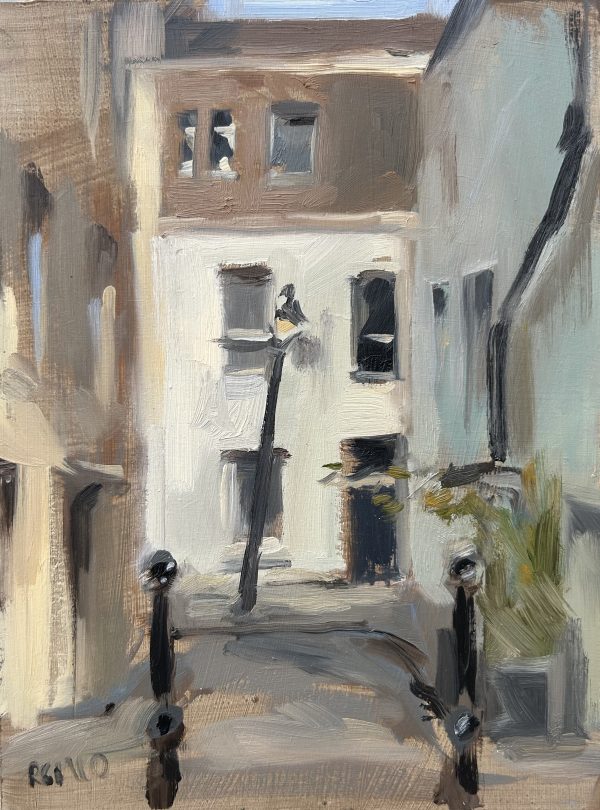 Trim Street, oil sketch