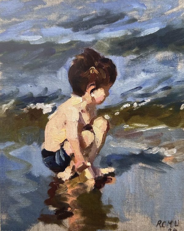 Postcard - Boy at the Beach