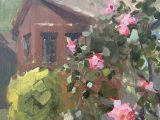 Garden Shed with Roses