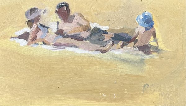 Beach Family (oil sketch)