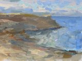 Late Afternoon at Broad Haven (oil sketch)