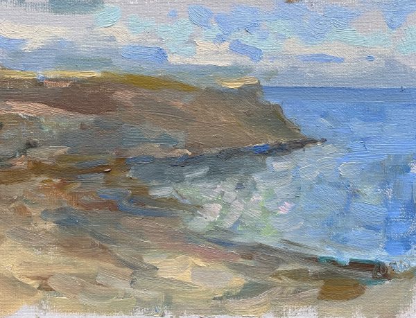 Late Afternoon at Broad Haven (oil sketch)