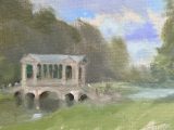 The Palladian Bridge at Prior Park (oil sketch)