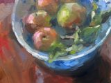 Apples on Polished Table