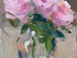 Roses in Glass (oil sketch)