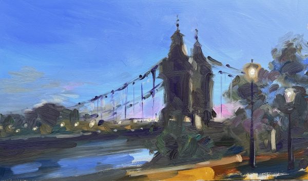Hammersmith Bridge, Twilight