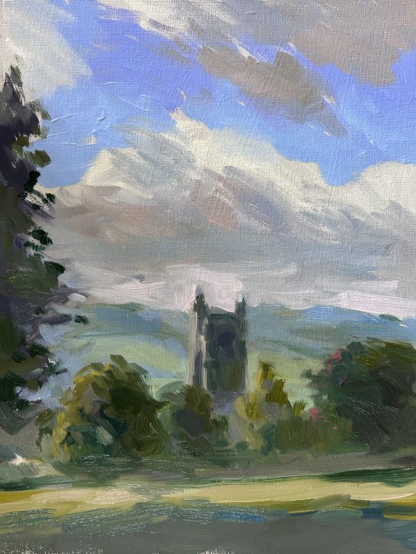 St Julian's, Wellow from the fields