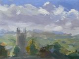 View of St Julian’s, Wellow (oil sketch)